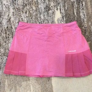 Pink tennis skort